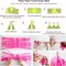 Pink and Green Tissue Paper Tassels Party Tassel Garland Banner for Hawaiian Summer Tropical Theme Party Birthday Wedding Decorations, DIY Kits,20PCS